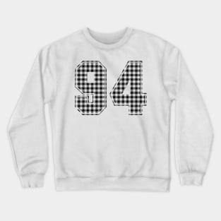 Plaid Number - 94 - Dark Crewneck Sweatshirt